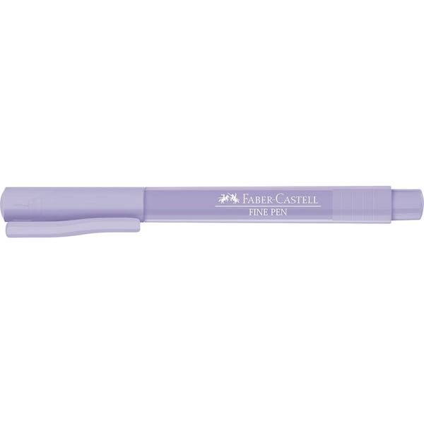 Caneta Fine Pen Violeta Pastel, 0.4mm, Faber-Castell - 1 UN