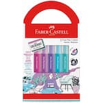 Caneta hidrográfica Fine Pen, 0,4mm, Relaxa e Reequilibra, Com cheirinho, Faber-Castell - BT 5 UN