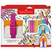 Kit Caneta hidrográfica Fine Pen 10 Cores + Shoulder Bag Summer, FPBESSMRZF, Faber-castell - KT 1 UN