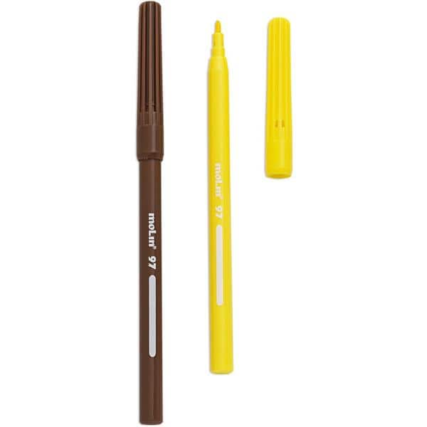 Caneta hidrográfica 12 cores 97 Color Plus 5000 Molin BT 1 UN