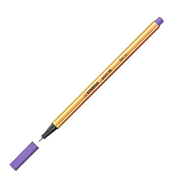 Caneta hidrográfica violeta 0,4mm Point 88/55 1189900 Stabilo UN 1 UN