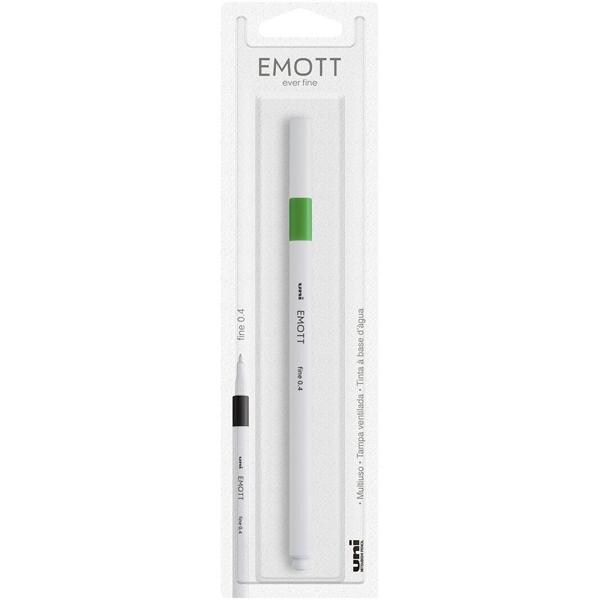 Caneta hidrográfica Emott verde 0,4mm 58.3606 Uniball BT 1 UN