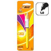 Caneta Esferográfica Retrátil BIC, 4 Cores, Solar, Corpo Amarelo, Ponta Fina de 1.0mm, 517657 - BT 1 UN Caneta Esferográfica Retrátil BIC, 4 Cores, Solar, Corpo Amarelo, Ponta Fina de 1.0mm, 517657 - BT 1 UN