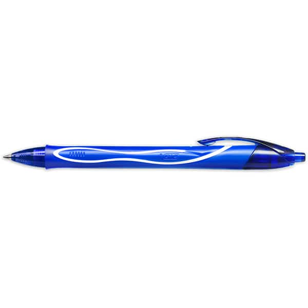 Caneta esferográfica Gel, ponta retrátil, 0,7mm, Azul, BIC - BT 1 UN