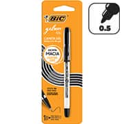 Caneta esferográfica Gel, 0,5mm, Preto, BIC - BT 1 UN Caneta esferográfica Gel, 0,5mm, Preto, BIC - BT 1 UN