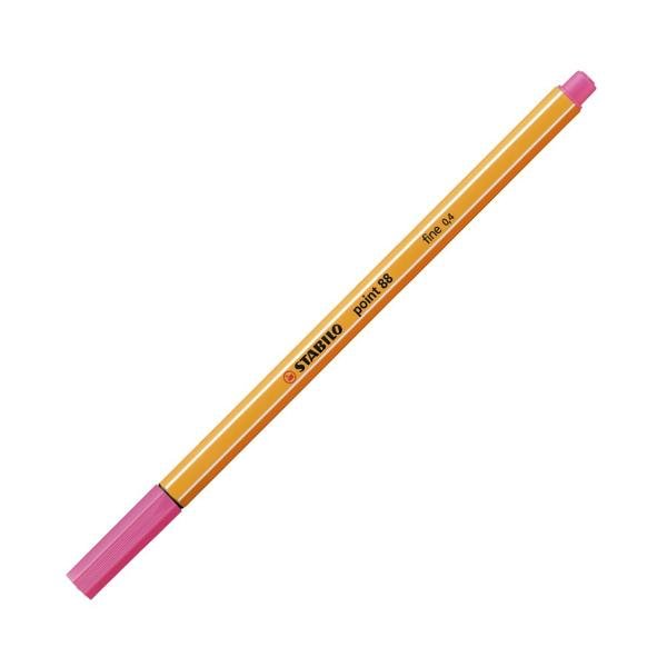 Caneta hidrográfica rosa chiclete 0,4mm Point 88/17 Stabilo UN 1 UN