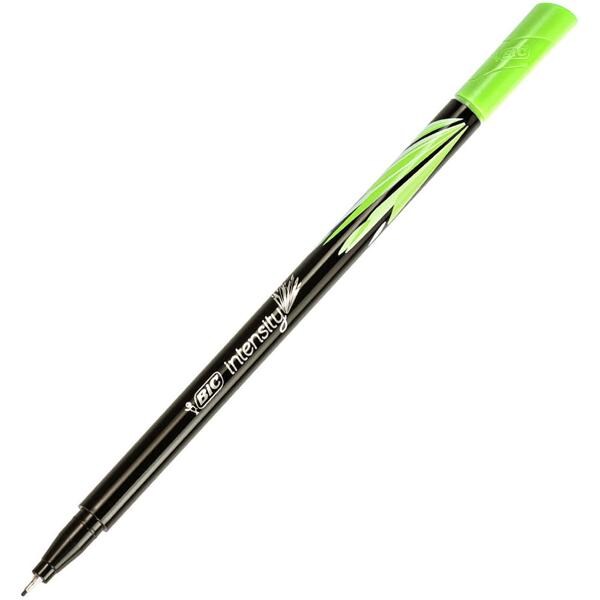 Caneta Hidrografica BIC Intensity Verde Claro, Ponta Ultra Fina de 0.4mm, Corpo Arredondado, 930200 - 1 UN