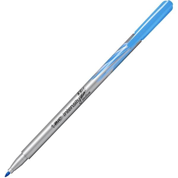 Caneta Hidrográfica BIC Intensity Azul Claro, Ponta Média de 1.0mm, Tampa com Clip, Corpo Arredondado, 970924 - 1 UN