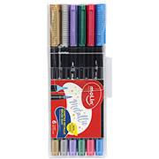 Caneta pincel Metallic duo, 05013, Molin - BT 6 UN