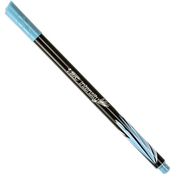 Caneta Hidrográfica BIC Intensity Azul Claro, Ponta Ultra Fina de 0.4mm, Corpo Arredondado, 930197 - 1 UN