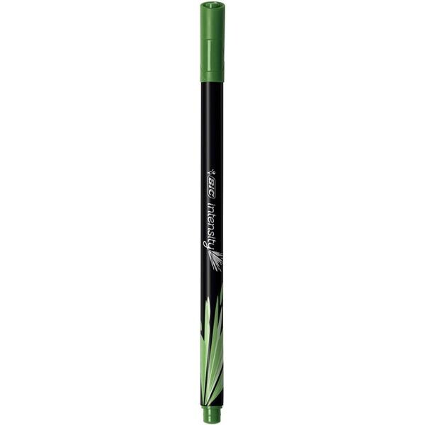 Caneta hidrográfica BIC Intensity Verde Militar, Ponta Ultra Fina de 0.4mm, Corpo Arredondado, 971020 - 1 UN