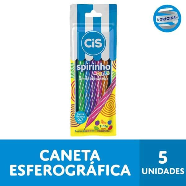 Caneta esferográfica 0.7mm, Spiro Scents, 5.7342, Cis - ET 5 UN