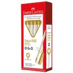 Caneta esferográfica trilux colors ouro 032/OURO Faber-castell CX 12 UN