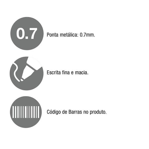 Caneta esferográfica 0.7mm xtreme az XTRT07/AZ Faber-castell CX 12 UN