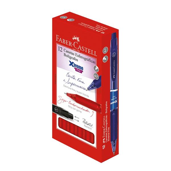 Caneta Esferográfica 0.7mm Xtreme Vermelho Faber-Castell CX 12 UN Caneta Esferográfica 0.7mm Xtreme Vermelho Faber-Castell CX 12 UN