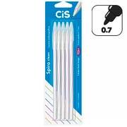 Caneta esferográfica 0.7mm Spiro clean 52.0617 Cis BT 5 UN