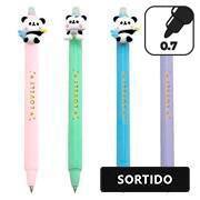 Caneta Apagável em Gel, Esferográfica, Ponta 0,5mm, Azul, Panda - Cores Sortidas - Oval - BT 1 UN