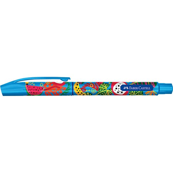 Caneta gel semi esferográfica, 1.0mm, Botânica, Azul e Preta, ES/PPC101, Faber-Castell - BT 2 UN