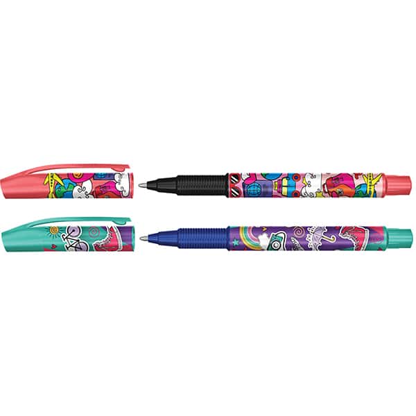 Caneta gel semi esferográfica, 1.0mm, Viagem, Azul e Preta, ES/PPC102, Faber-Castell - BT 2 UN