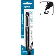 Caneta Roller Ball esferográfica 0.7mm, Preta. Spiral - BT 1 UN