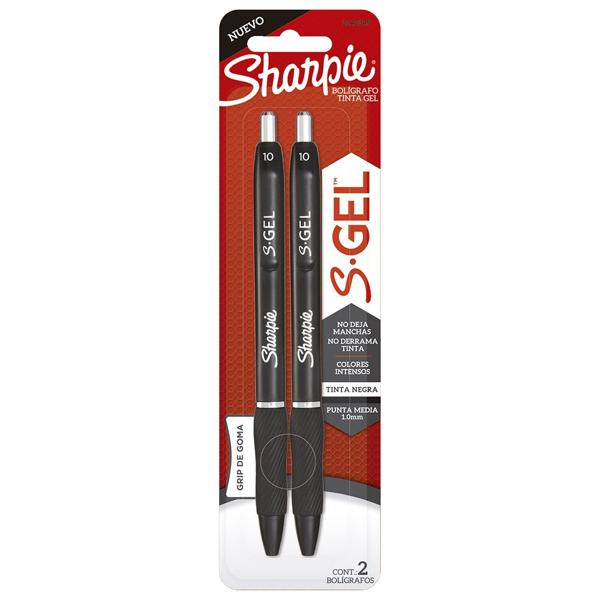 Caneta gel, Sharpie, Preto, 1,0mm, 2142349, Sharpie - BT 2 UN