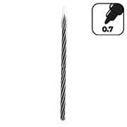 Caneta esferográfica 0,7mm, Preta, Spiro, 52.0610, Cis - UN 1 UN Caneta esferográfica 0,7mm, Preta, Spiro, 52.0610, Cis - UN 1 UN
