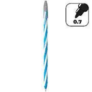 Caneta esferográfica Gel, Azul, ponta de 0.7mm, Spiro, Cis - BT 1 UN