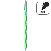 Caneta esferográfica Gel, Verde, ponta de 0.7mm, Spiro, Cis - BT 1 UN