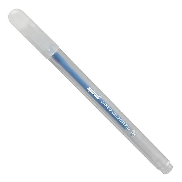 Caneta Gel Acrílico Esferográfica, ponta de 1.0mm, Azul, Spiral - BT 1 UN