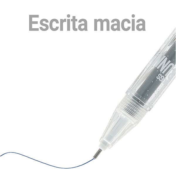 Caneta esferográfica gel apagável, 0,7mm, Pernalonga, Spiral - BT 1 UN
