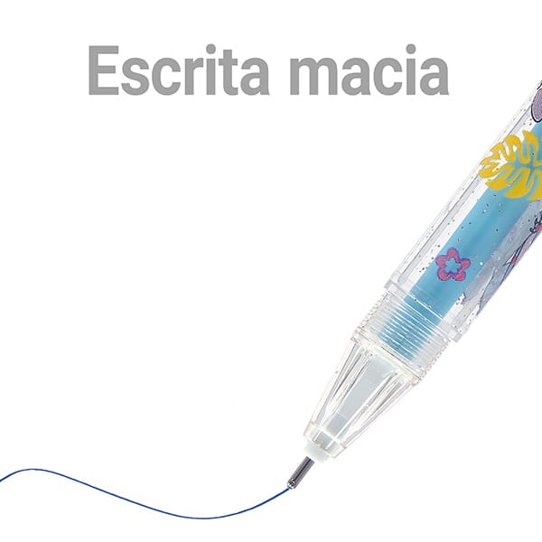 Caneta esferográfica gel apagável, 0,7mm, Stitch Sitting, Spiral - BT 1 UN