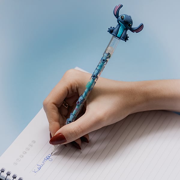 Caneta esferográfica gel apagável, 0,7mm, Stitch Sitting, Spiral - BT 1 UN