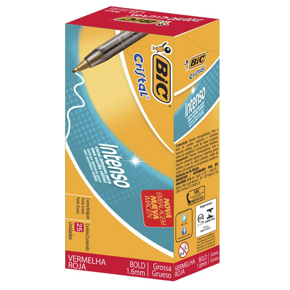 Bolígrafo Bic Cristal Intenso Fashion 1.6 Mm 4 Un