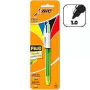Caneta esferográfica retrátil, 4 cores, Fluo, 971262, BIC - BT 1 UN