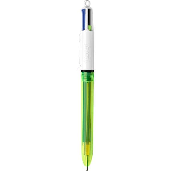 Caneta esferográfica retrátil, 4 cores, Fluo, 971262, BIC - BT 1 UN