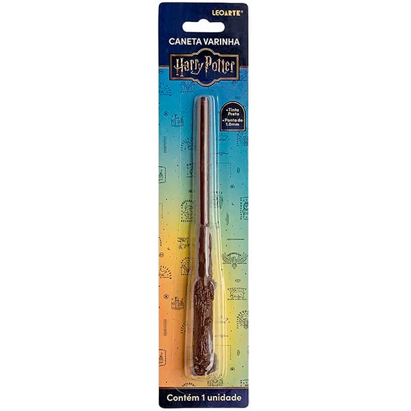 Caneta esferográfica Varinha Harry Potter, Ponta de 1.0mm, 10221, Leonora - BT 1 UN