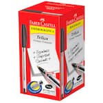 Caneta esferográfica média trilux preta 032/PR Faber-castell CX 50 UN