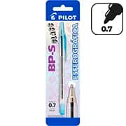 Caneta esferográfica ponta de aço BP-S Glass 0,7mm azul 1480029SM0 Pilot BT 1 UN Caneta esferográfica ponta de aço BP-S Glass 0,7mm azul 1480029SM0 Pilot BT 1 UN