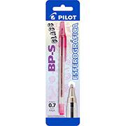 Caneta esferográfica ponta de aço BP-S Glass 0,7mm vermelho 1480029SM0 Pilot BT 1 UN
