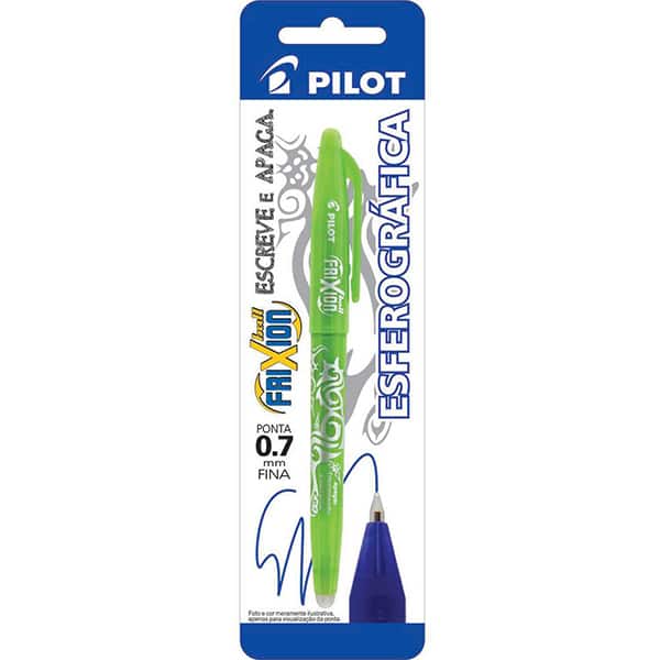 Caneta Apagável em Gel, Esferográfica, Ponta 0,7mm, Verde Claro, Frixion - Pilot - BT 1 UN