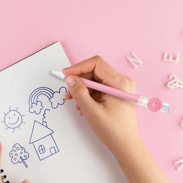 Caneta Apagável em Gel, Esferográfica, Ponta 0,5mm, Azul, Ovelha - Cores Sortidas - Oval - BT 1 UN Caneta Apagável em Gel, Esferográfica, Ponta 0,5mm, Azul, Ovelha - Cores Sortidas - Oval - BT 1 UN