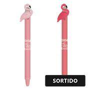 Caneta Apagável em Gel, Esferográfica, Ponta 0,5mm, Azul, Flamingo - Cores Sortidas - Oval - BT 1 UN Caneta Apagável em Gel, Esferográfica, Ponta 0,5mm, Azul, Flamingo - Cores Sortidas - Oval - BT 1 UN