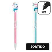 Caneta Apagável em Gel, Esferográfica, Ponta 0,5mm, Azul, Unicórnio - Cores Sortidas - Oval - BT 1 UN Caneta Apagável em Gel, Esferográfica, Ponta 0,5mm, Azul, Unicórnio - Cores Sortidas - Oval - BT 1 UN