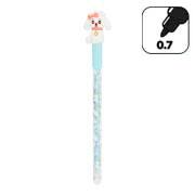 Caneta Apagável em Gel, Esferográfica, Ponta 0,7mm, Azul, Poodle, Oval- UN 1 UN