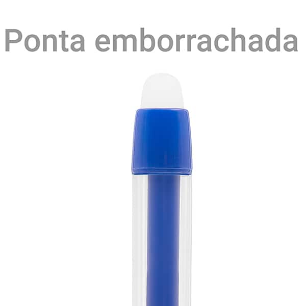Caneta esferográfica gel 0,7mm, escreve e apaga, Azul, Oval - 1 UN Caneta esferográfica gel 0,7mm, escreve e apaga, Azul, Oval - 1 UN