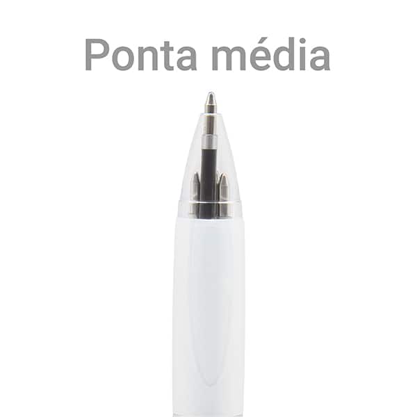 Caneta esferográfica retrátil, 4 cores, ponta de 0,7mm, Transparente, AA99-3K, Spiral BT 1 UN