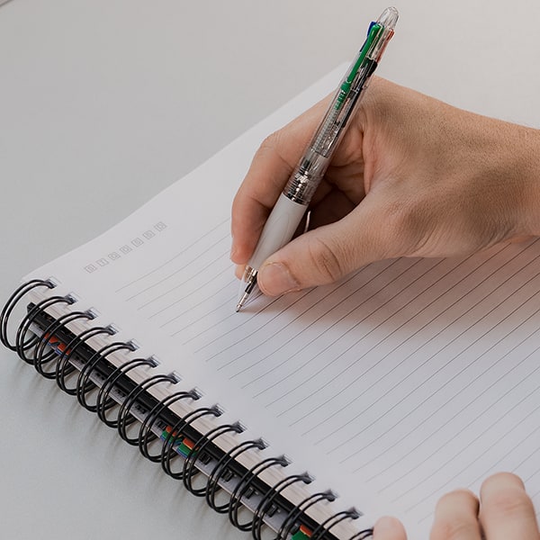 Caneta esferográfica retrátil, 4 cores, ponta de 0,7mm, Transparente, AA99-3K, Spiral BT 1 UN