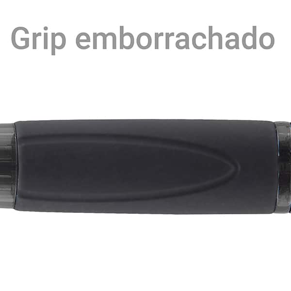 Caneta esferográfica retrátil, 4 cores, ponta de 0,7mm, Fumê, AA99-3K, Spiral - BT 1 UN