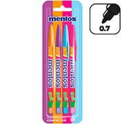 Caneta esferográfica 0.7 Mentos, Jet Lux Fruit, 2921000, Compactor - BT 4 UN