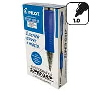 Caneta esferográfica ponta de aço bpgp-1.0 r-m azul Pilot CX 12 UN